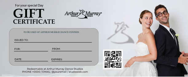 Wedding Dance Gift Certificate Arthur Murray Lakewood Ranch